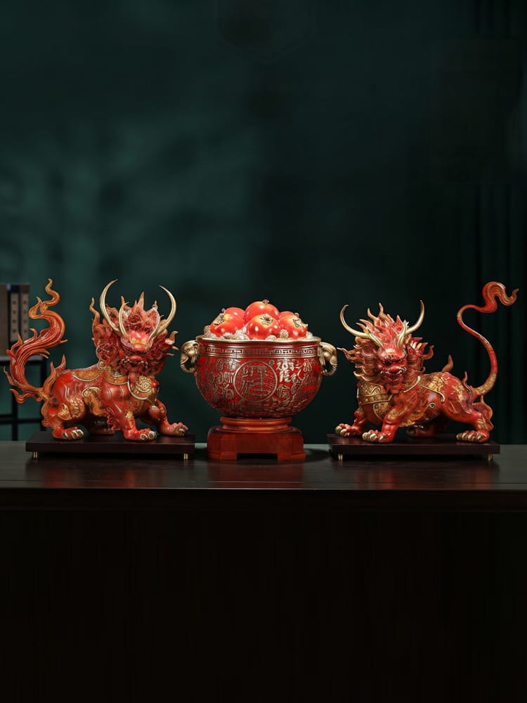 Cặp Tượng Song Lân Phúc Lộc