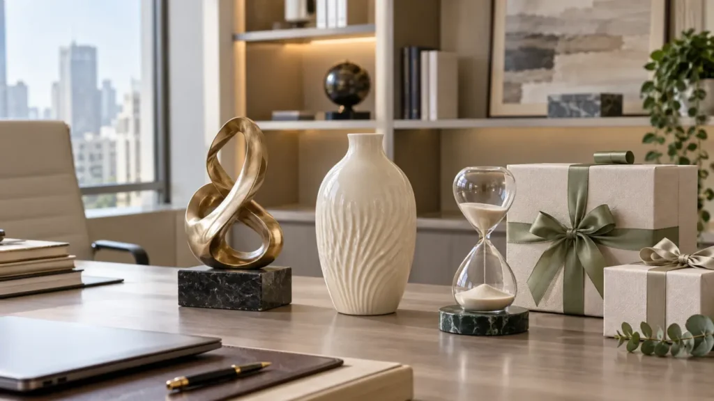 Các lựa chọn quà decor tinh tế cho sếp nữ trong phòng làm việc hiện đại