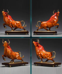 Tượng Bò Tót Khí Thế Vươn Lên