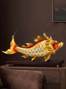 Tượng Cá Chép Đầu Rồng - Công Decor
